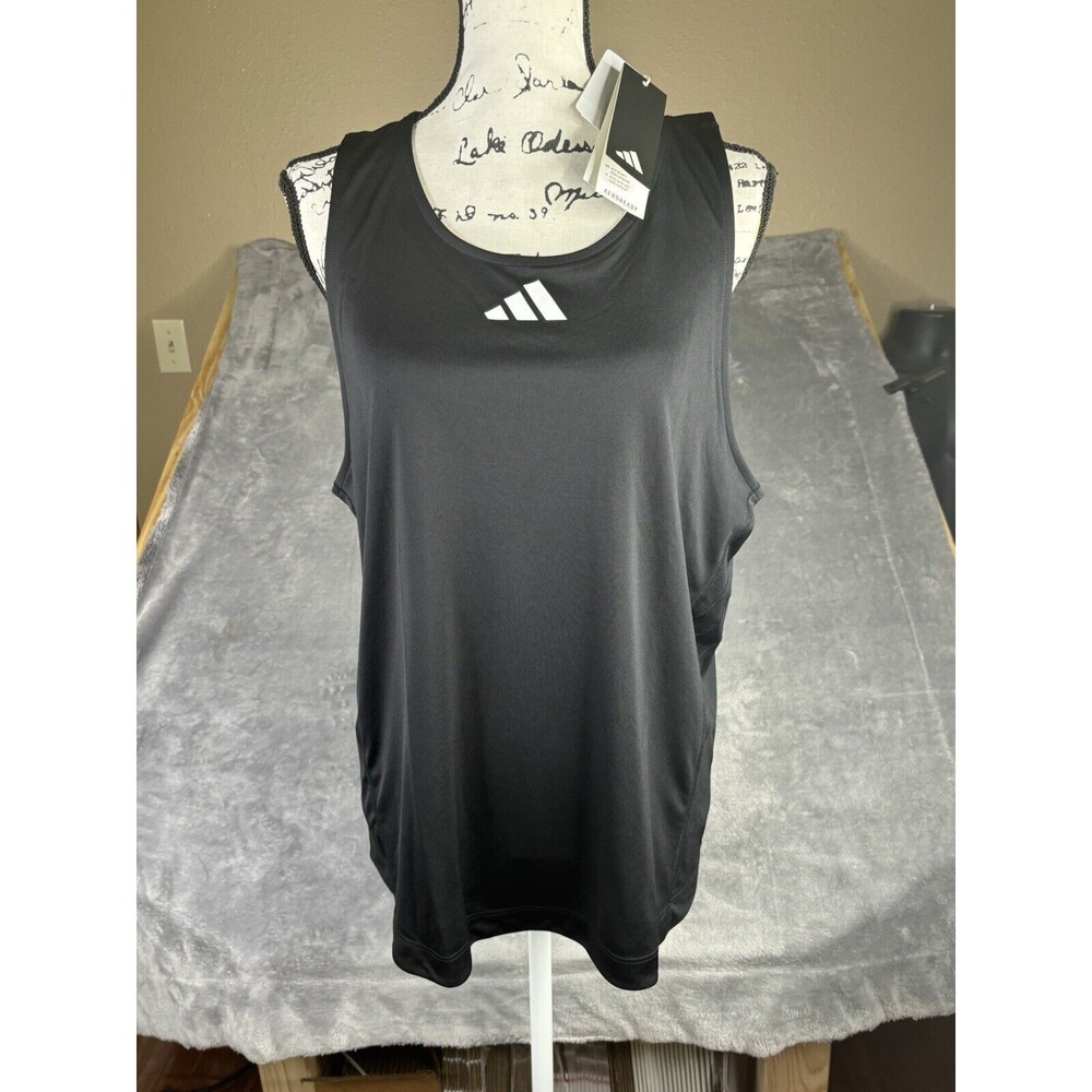 Adidas Tank Top Adult XLT BlacK Tank Sleeveless Shirt Womens PGM Tank New‎ $35